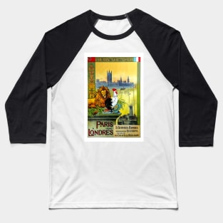 Paris a Londres,Chemin de Fer du Nord Baseball T-Shirt